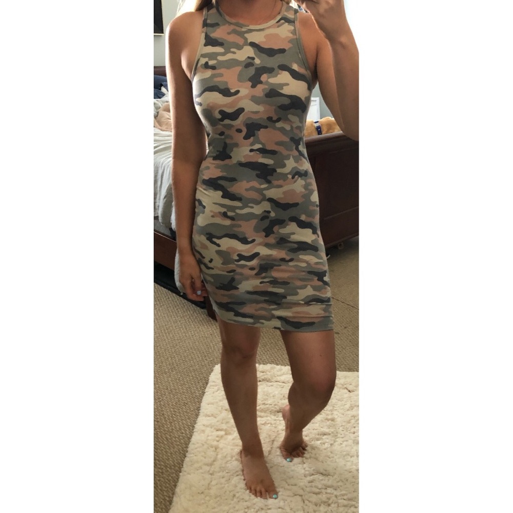 Camo bodycon dress